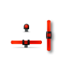 Guidon Fluo Rouge Ajouré M2.6 D2 L17.5 : Visibilité et Précision