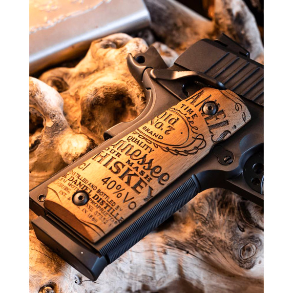 Plaquettes en bois Imbuia pour Pistolet 1911 Taurus - Élégance et Précision