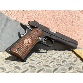 Plaquettes Bois PT1911 Taurus : Noyer Imbuia, Design Nid d'Abeille
