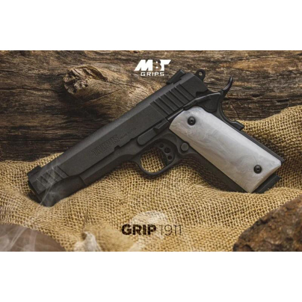 Plaquettes Polymère Ivoire pour Pistolet 1911 Taurus - Durable