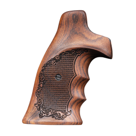 Poignée Bois Ergonomique Imbuia pour Revolver S&W K/L