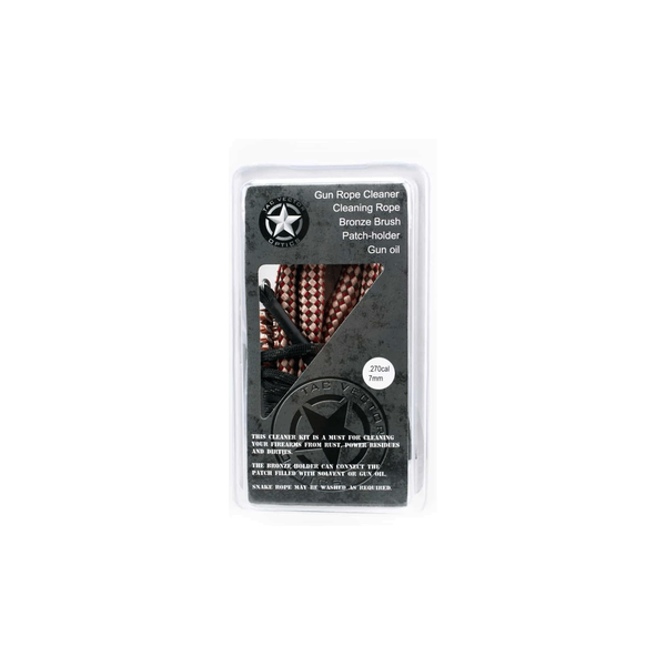 Cordon de nettoyage calibre 270/7mm avec brosse bronze intégrée