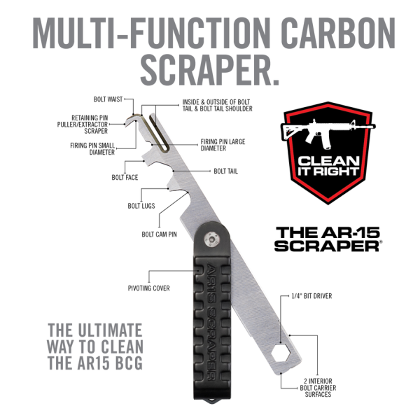 Nettoyeur AR15 Scraper : Élimination Précise du Carbone