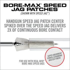 Patchs Bore-Max 8" pour Carabine, Calibre .22-.30, 250 unités