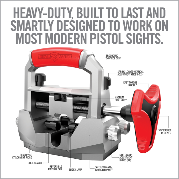 Outil Sight Pusher Ergonomique pour Armes de Poing Modernes