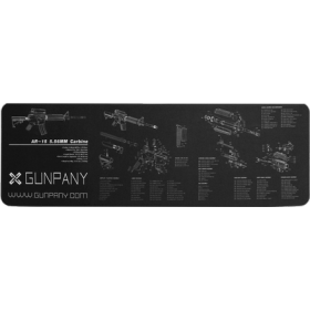 Tapis de travail AR15 Gunpany - Antidérapant et schéma intégré