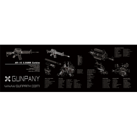 Tapis de travail AR15 Gunpany - Antidérapant et schéma intégré