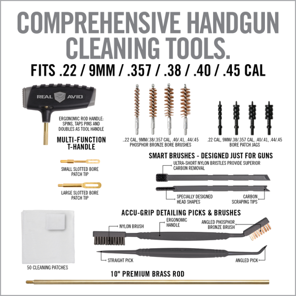 Station d'entretien Master : nettoyage précis armes de poing .22-.45