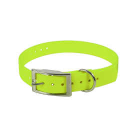 Collier Biothane Jaune 600x25mm : Résistant et Visible
