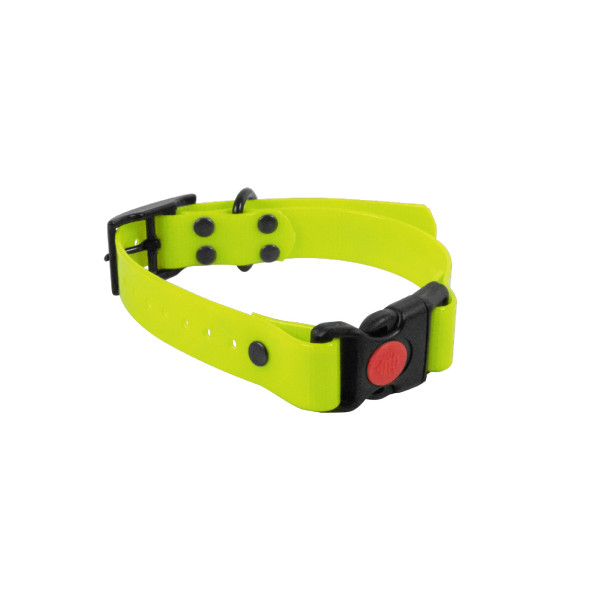 Collier Biothane Jaune : Sécurité et Visibilité pour Chasseurs