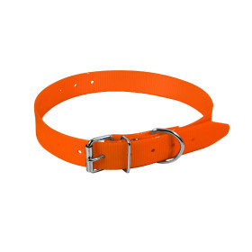 Collier Chien Polyuréthane Orange 650x25mm - Résistant & Visible