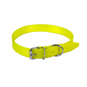 Collier Chien Polyuréthane Jaune 650x25mm : Durable et Visible