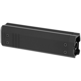Silencieux Airsoft 130mm Noir - Aluminium CNC, Pas 14mm CCW