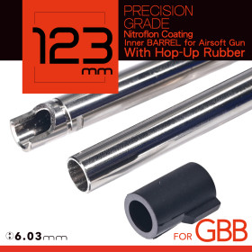 Canon GBB 6.03mm 123mm - Précision Airsoft MK23/Desert Eagle