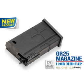 Chargeur AEG 120 cps métal pour répliques GR25 G&G