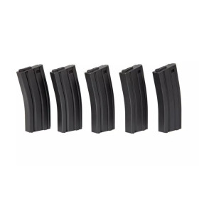 Chargeurs AEG M4 120 cps - Lot de 5 - Robustes et Pratiques