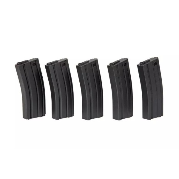 Chargeurs AEG M4 120 cps - Lot de 5 - Robustes et Pratiques