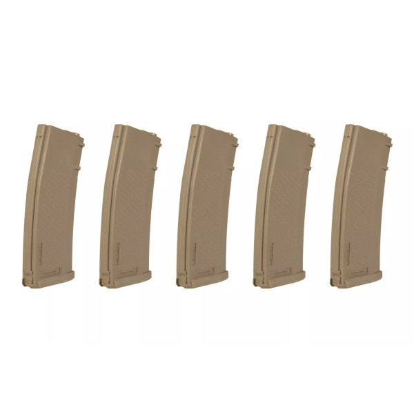 Chargeurs AEG M4 120 cps - Lot de 5 - Robustes et Pratiques