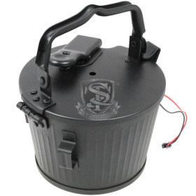 Chargeur AEG MG42 : 2000 Billes, Acier Estampé, Noir Mat