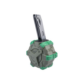 Chargeur Drum Gaz M92 : Capacité Élevée pour Répliques Airsoft
