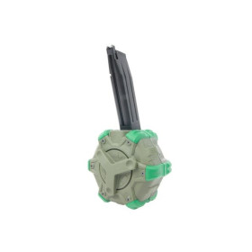 Chargeur Drum Gaz Hi-Capa 5.1 - 350 Billes, Haute Compatibilité