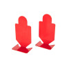 Cible Métal Rouge : Précision et Stabilité, Hauteur Ajustable
