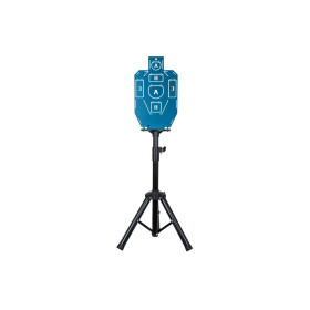 Cible Métal Bleu : Précision et Hauteur Ajustable 68-110 cm