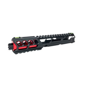 Culasse AAP01 Fuku-2 CNC Noir/Rouge - Légère et Robuste
