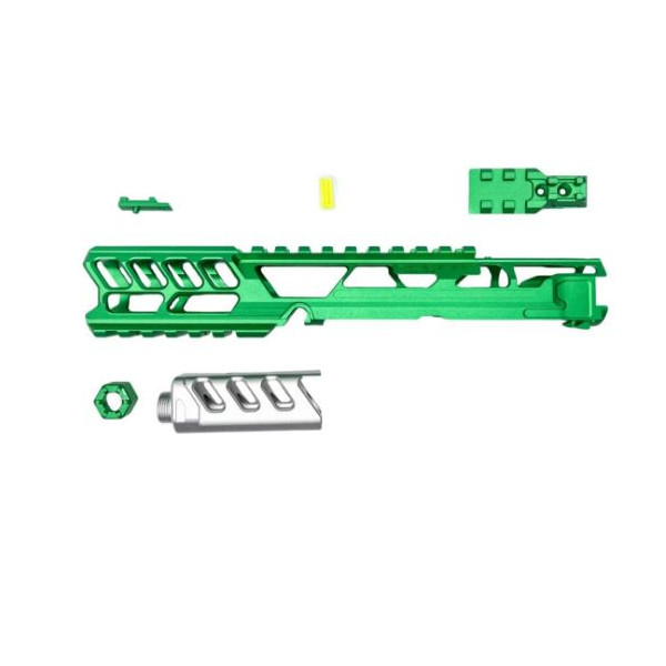 Culasse AAP01 Fuku-2 CNC Vert/Argent - Légère et Précise