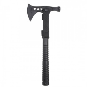 Hache Factice Noire 49 cm avec Fourreau MOLLE pour Entraînement