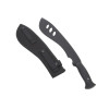 Machette Factice Noire 49 cm avec Fourreau MOLLE pour Entraînement