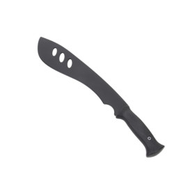 Machette Factice Noire 49 cm avec Fourreau MOLLE pour Entraînement