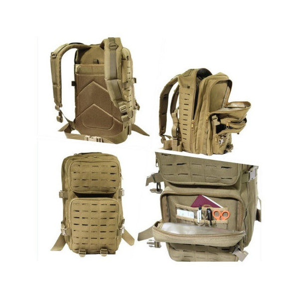 Sac à dos Laser Cut Tan : robustesse et modularité MOLLE