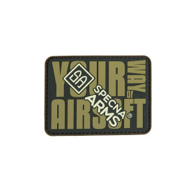 Patch Specna Your Way Green : Personnalisation Airsoft Discrète