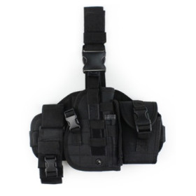 Holster Plateforme Cuisse Noire : Sécurité et Modularité MOLLE
