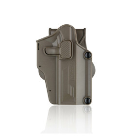 Holster Amomax G2 Tan : Rotation 360°, Compatible Ceinture