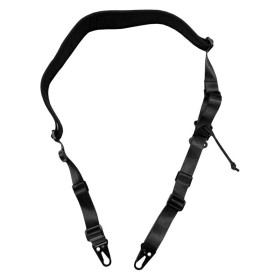 Sangle 2 Points Clip HK Noir : Résistance 900D et Ajustement Optimal