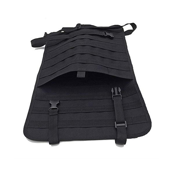 Housse Molle Noire Voiture - Nylon 1000D, 9 Passants, 6 kg