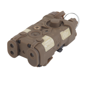 Boitier ANPEQ Tan : Laser et Lampe pour Rail RIS Airsoft