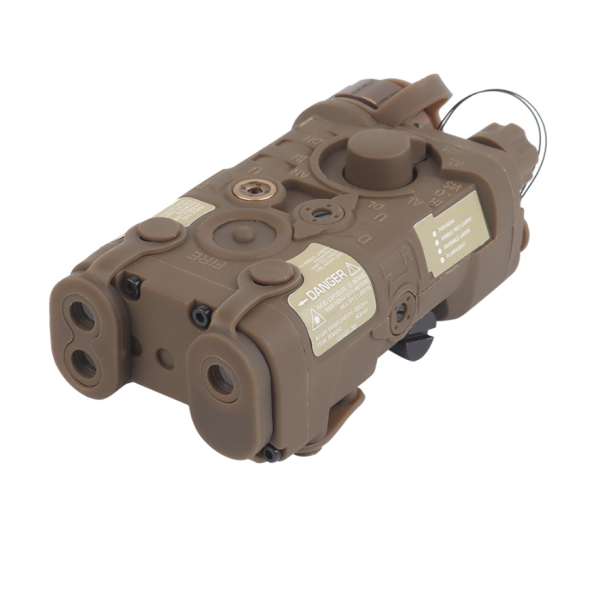 Boitier ANPEQ Tan : Laser et Lampe pour Rail RIS Airsoft