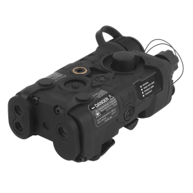 Boitier ANPEQ Noir : Laser Réglable, Compatible Rail RIS