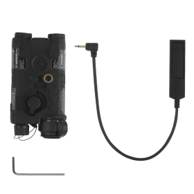 Boitier ANPEQ Noir : Laser Réglable, Compatible Rail RIS