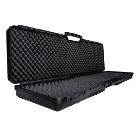 Mallette rigide 120x30x12cm noire pour carabine, sécurisée et durable