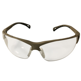 Lunettes de Protection CE Tan - Branches Réglables, Sécurité Airsoft