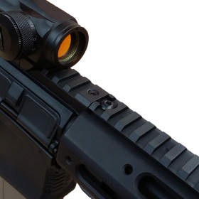Rail Court Amoeba Noir : Compatibilité AM-013/014, 175 mm