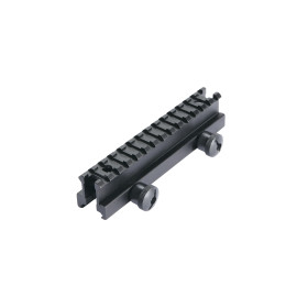Rail Élévateur Optique Noir 145mm - Compatible RIS Picatinny