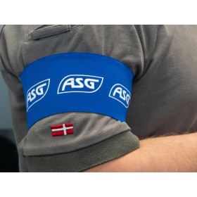 Brassard bleu ASG : Ajustement sécurisé pour airsoft et paintball