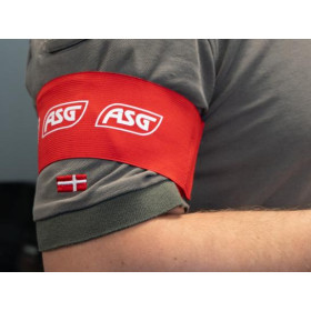Brassard rouge ASG : Confort et ajustement pour airsoft/paintball