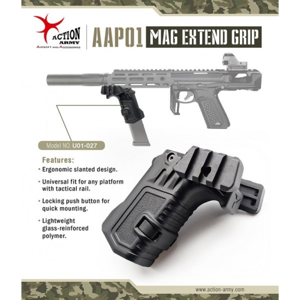 Extension Grip AAP01 : Ergonomie et Compatibilité Picatinny