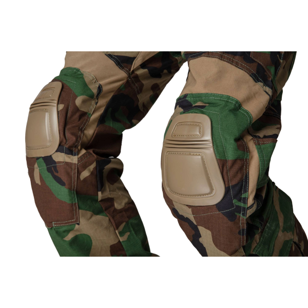 Pantalon Combat G3 Woodland L - Résistant, 10 Poches, Genouillères